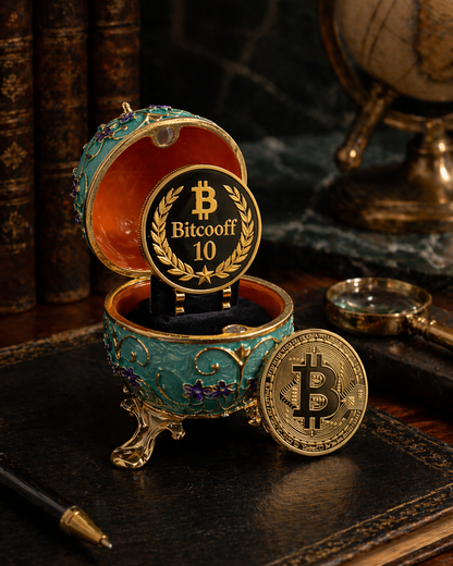 Huevo Imperial Bitcooff™ — Pieza Premium Numerada