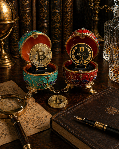 Huevo Imperial Bitcooff™ — Pieza Premium Numerada